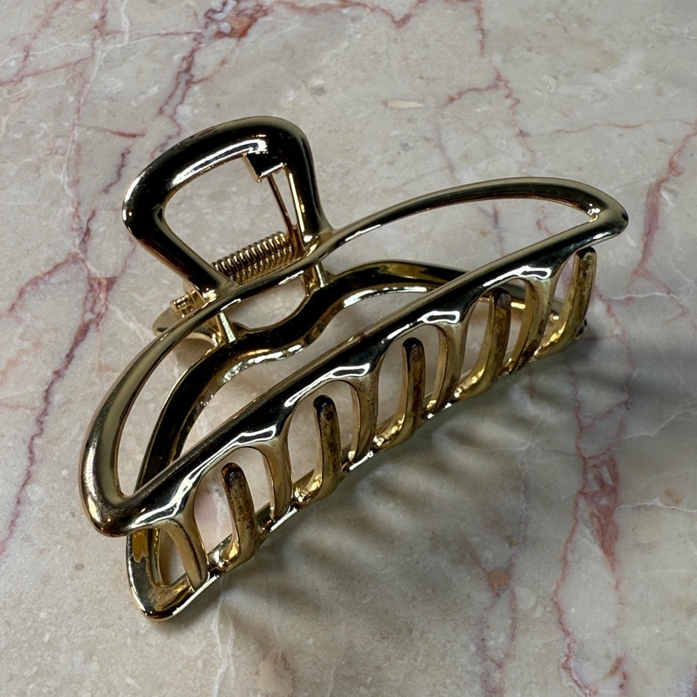 Gold Hair Claw Clip